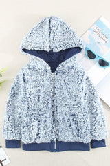 Girls Faux Fur Hooded Jacket