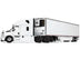 2018 Freightliner Cascadia High Roof Sleeper Cab with 53' Utility Refrigerated Trailer White 1/64 Diecast Model by DCP/First Gear - Minihomy