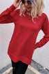 Round Neck Dropped Shoulder Sweater