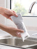 Diamond mesh cloth easy to foam kitchen cleaning sponge