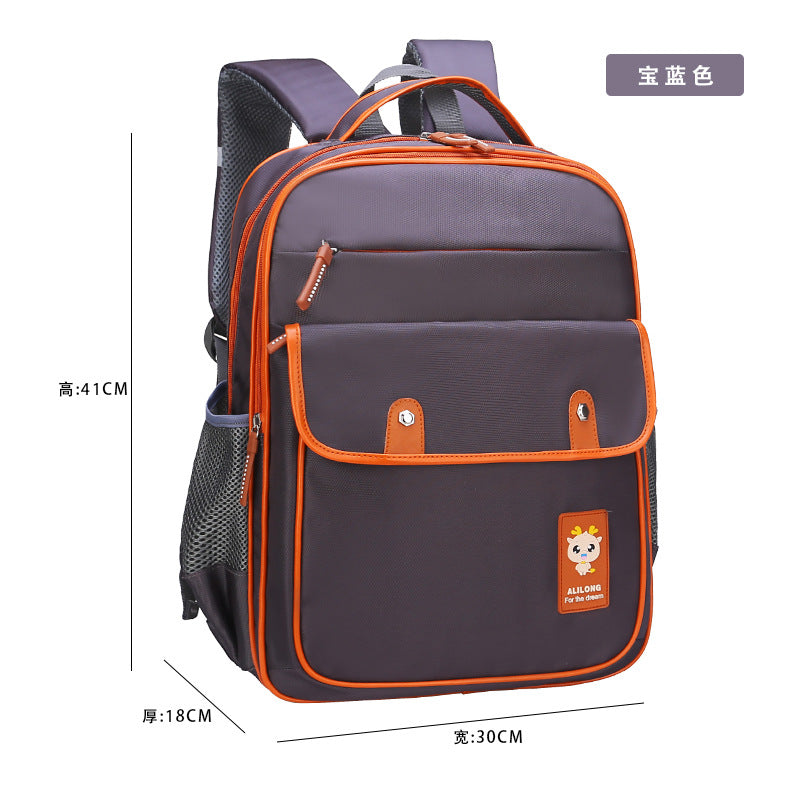 Schoolbag primary school pupils 6-12 years old to customize LOGO class 2-4-6 grade for children's shoulder bag