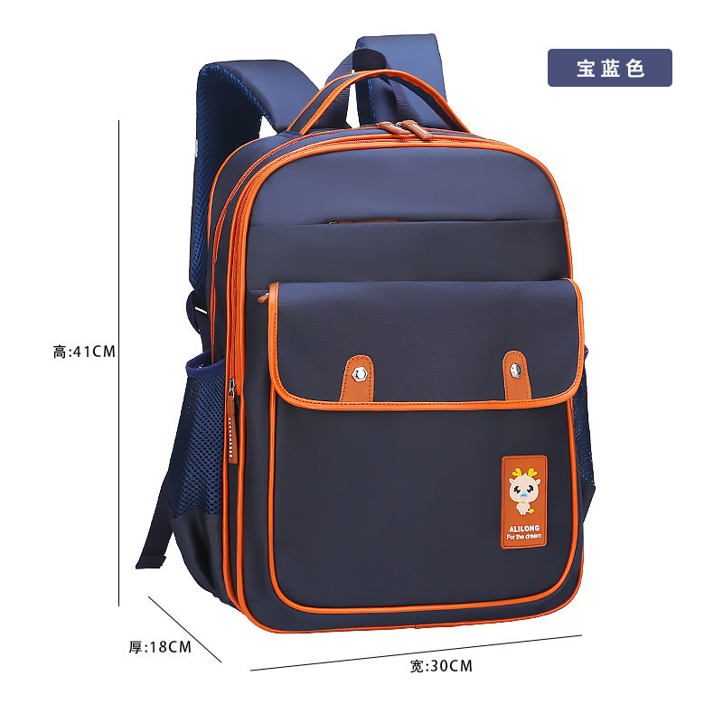 Schoolbag primary school pupils 6-12 years old to customize LOGO class 2-4-6 grade for children's shoulder bag