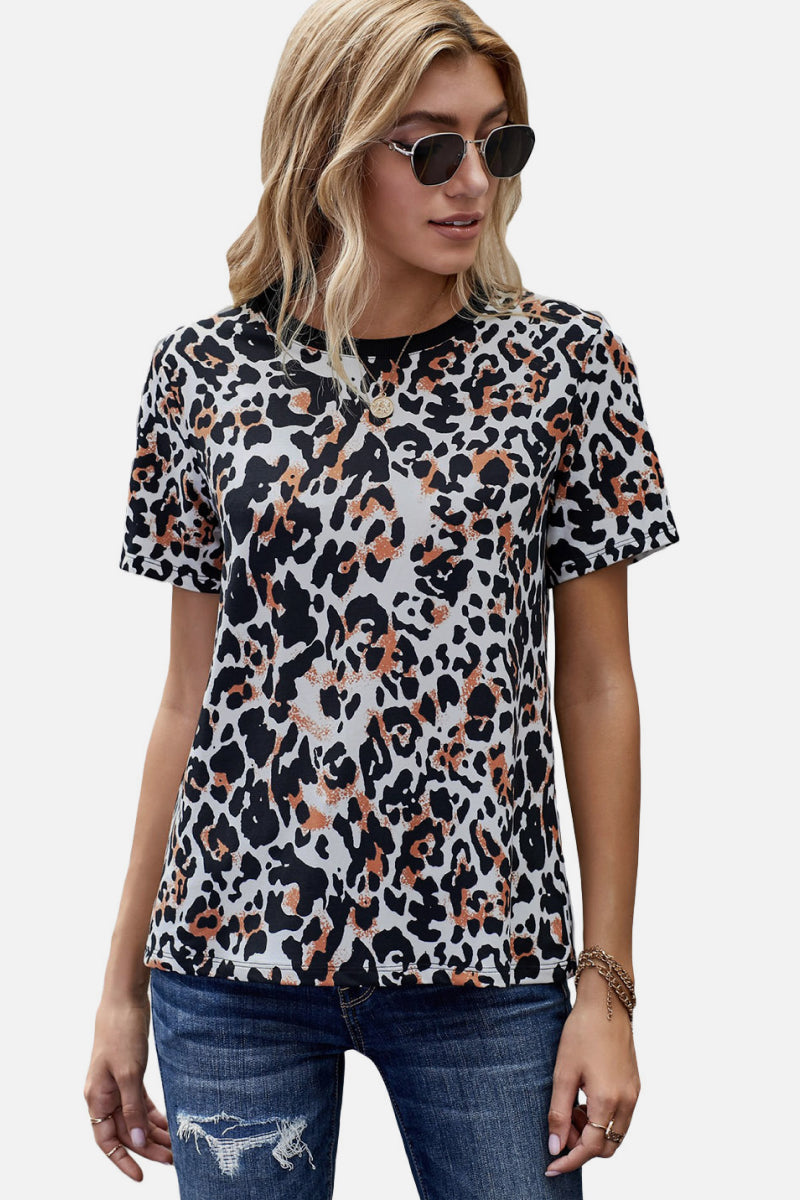 Leopard Print T-Shirt - Minihomy