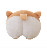 Universal Car Neck Pillow Headrest Seat Cute Soft Corgi Butt Shape Pillows