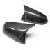 Universal Horn Carbon Fiber Bright Black Rearview Mirror Housing