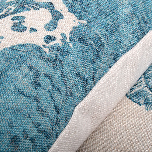 Blue Mediterranean Ocean Style Pillowcase Shell Starfish Coral Cushion