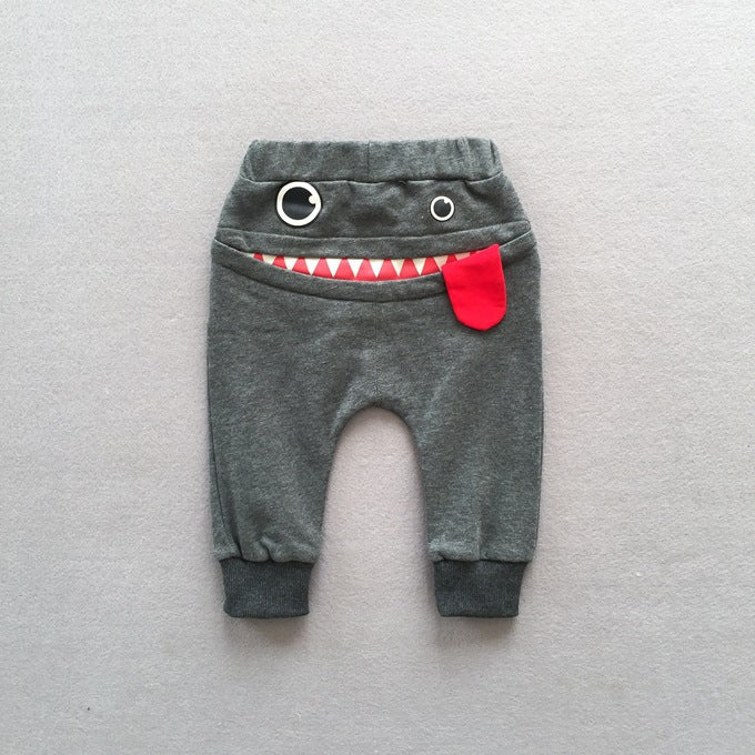 Children's casual sweatpants baby cartoon loose trousers