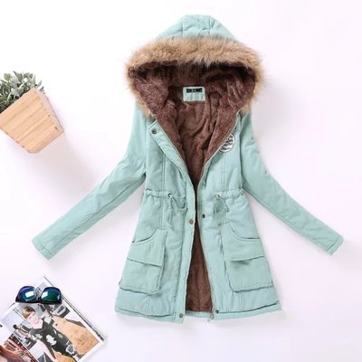 Winter Women Cotton Jacket Padded Casual Slim Coat