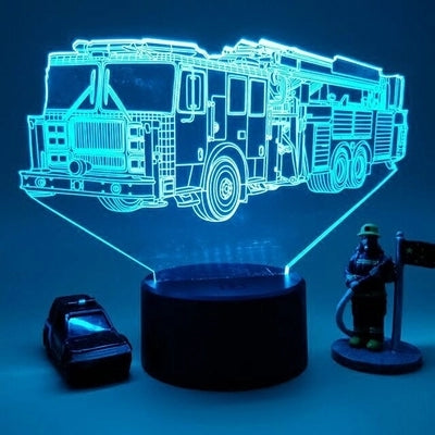 Fire engine 3D light touch color