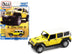 2017 Jeep JK Wrangler Chief Edition Acid Yellow with White Top "Sport Utility" Series Limited Edition 1/64 Diecast Model Car by Auto World - Minihomy