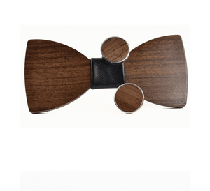 Cufflinks fashion wood bow tie