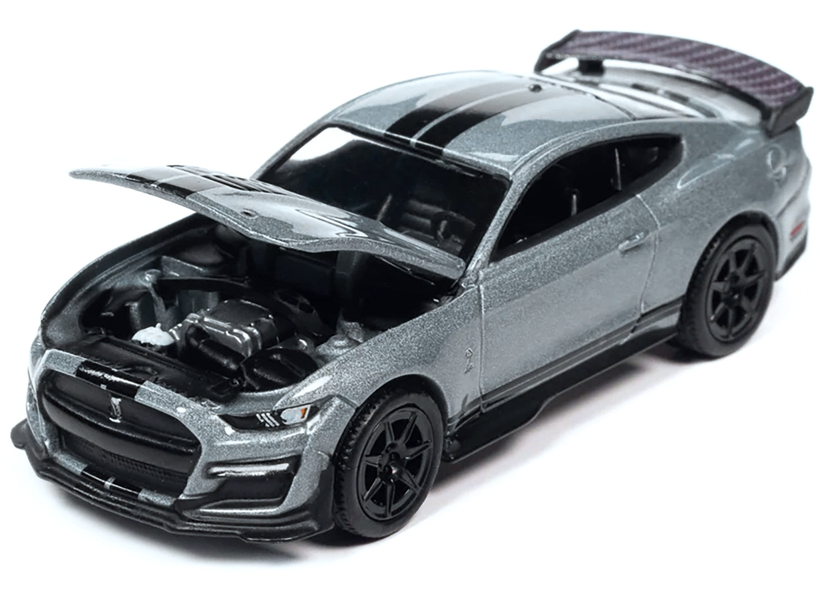 2021 Shelby GT500 Carbon Fiber Track Pack Iconic Silver Metallic with Black Stripes "Modern Muscle"