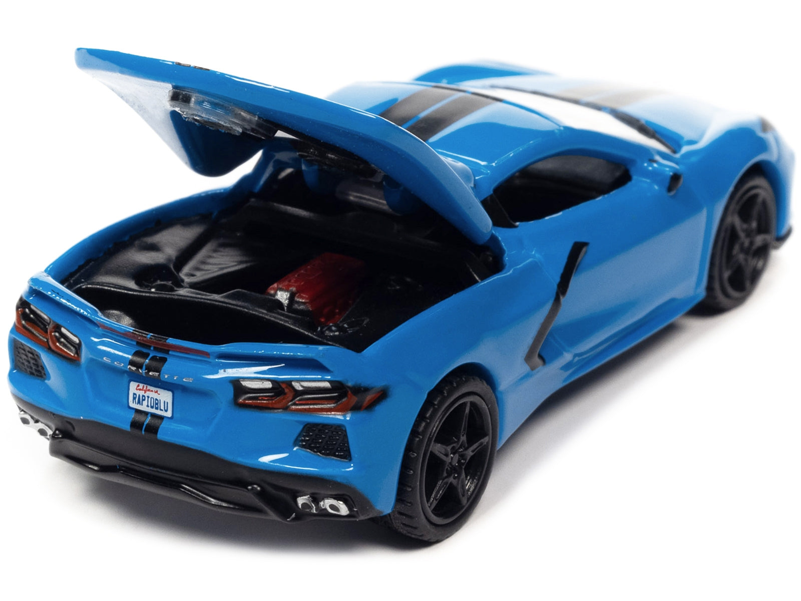 2020 Chevrolet Corvette Rapid Blue "Sports Cars" Limited Edition 1/64 Diecast Model Car by Auto World - Minihomy