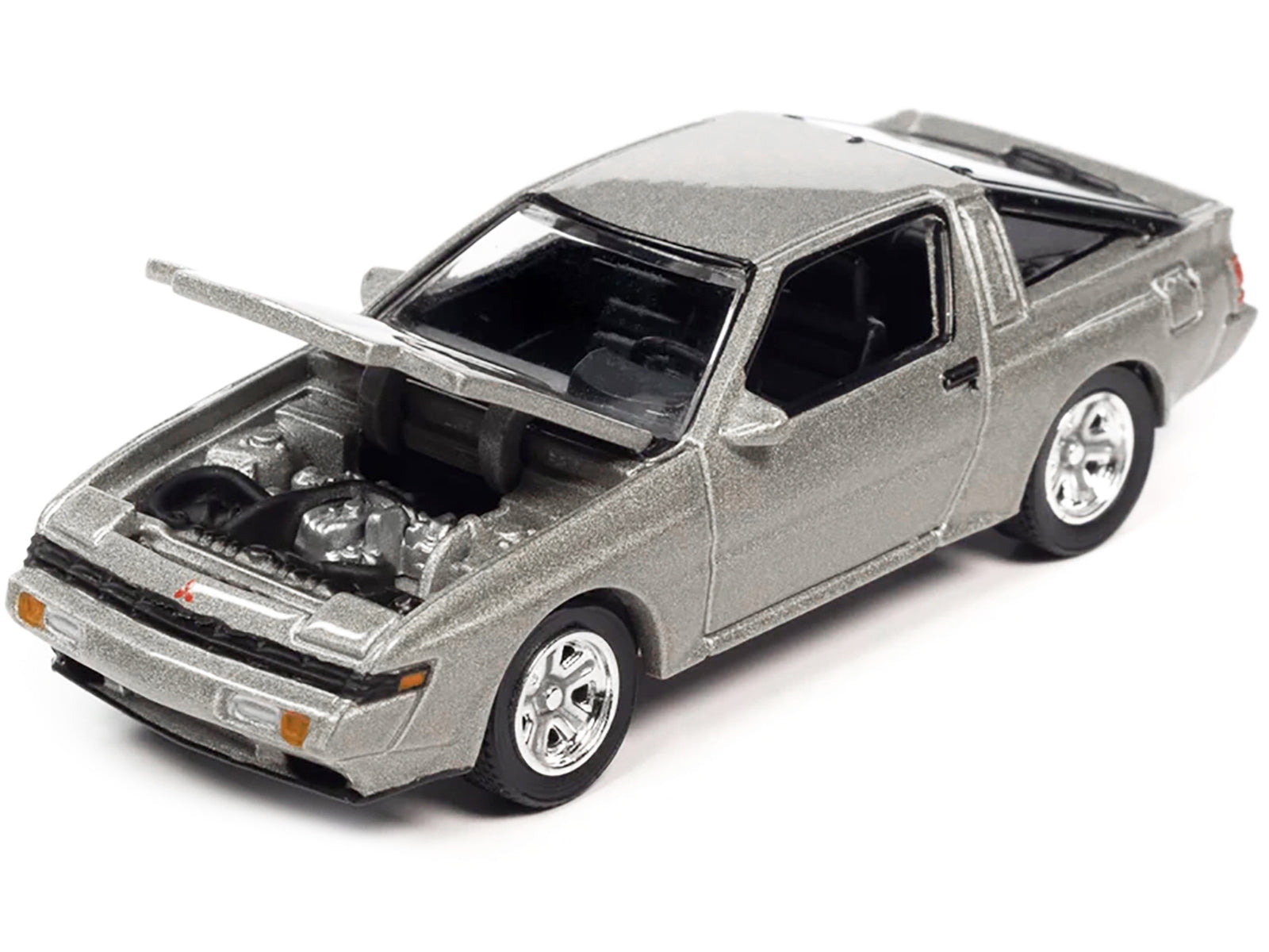 1987 Mitsubishi Starion Palermo Gray Metallic "Modern Muscle" Limited Edition 1/64 Diecast Model Car by Auto World - Minihomy