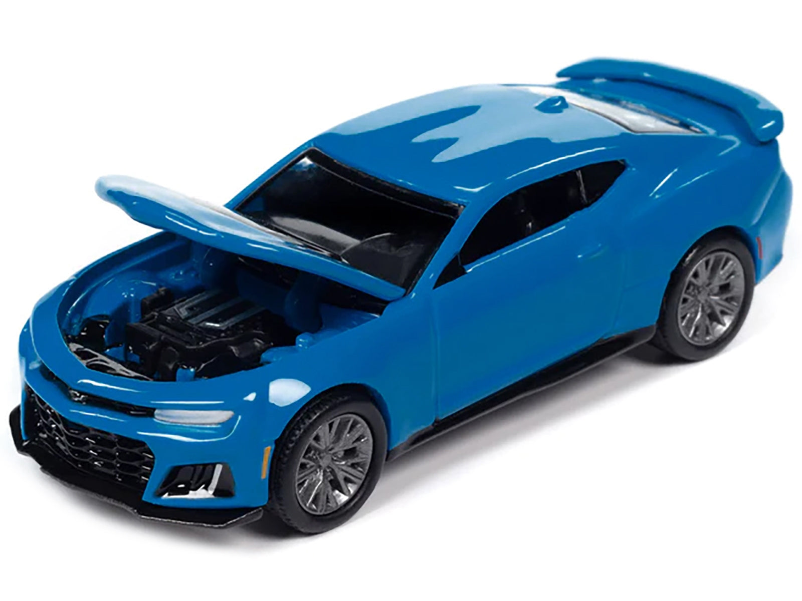 2022 Chevrolet Camaro ZL1 Rapid Blue "Modern Muscle" Limited Edition 1/64 Diecast Model Car by Auto World - Minihomy