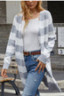 Striped Long Sleeve Longline Cardigan Sweater