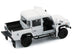 Land Rover Defender 110 Pickup Truck White with Extra Wheels 1/64 Diecast Model Car by BM Creations - Minihomy