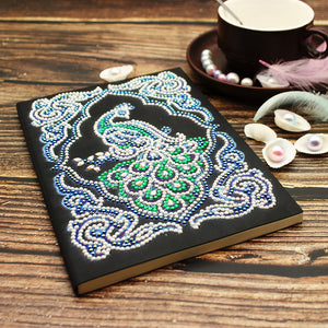 Peacock Beauty Journal Note Book  Diamond Painting - Minihomy