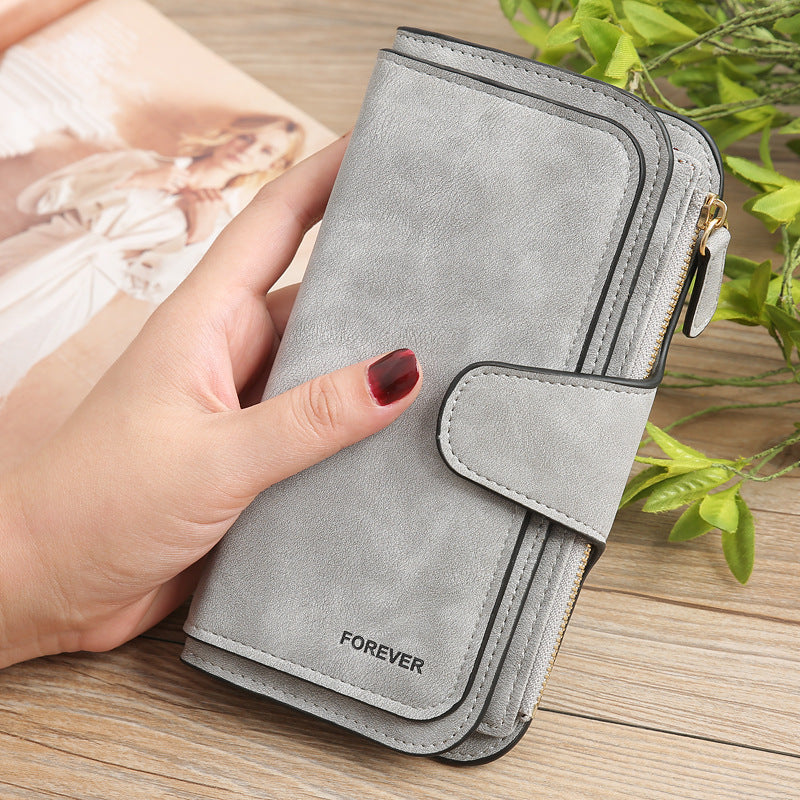 Matte PU leather multi-function wallet - Minihomy