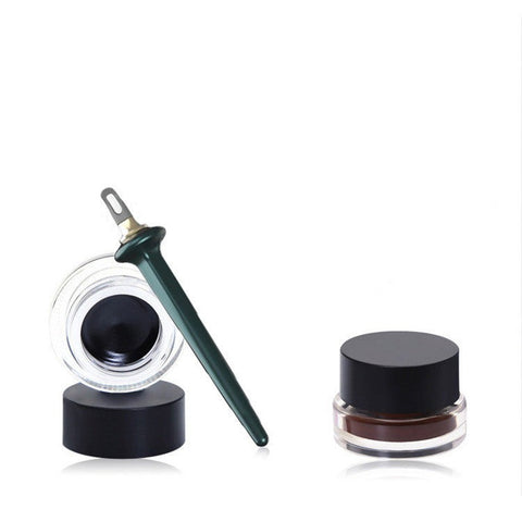 No-Skip Eyeliner Reusable Silicone Eyeliner Guide Tools Eyeliner Gel Pencil Set