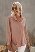 Frilled Trim Button Down Shirt - Minihomy