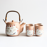 Creative Hand-painted Lucky Cat Ceramic Tea Set