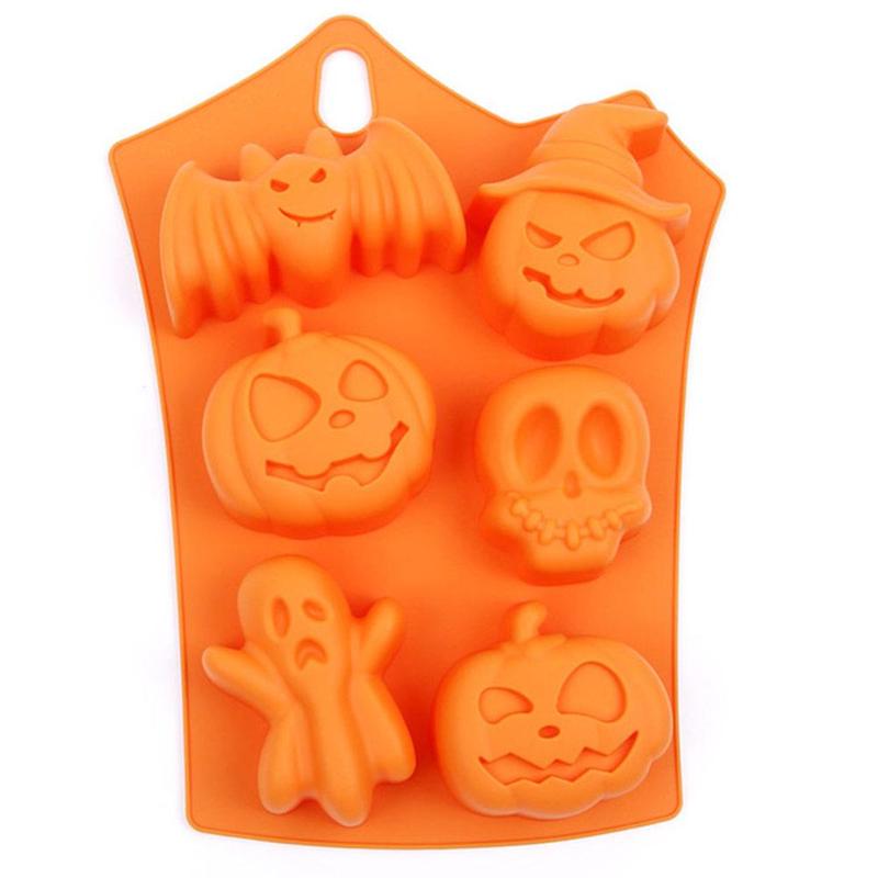 Halloween Pumpkin Cakes Silicone Mold Bald Cake Chocolate Jelly Mold Decorations