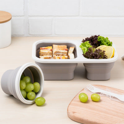 Simple Silicone Travel Storage Folding Lunch Box