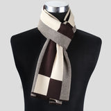 Plaid Men Scarf Knitted Scarf