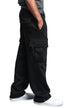 Casual multi-pocket loose straight-leg overalls - Minihomy