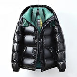 Glossy Down Jacket For Young Men And Women Couples - Minihomy