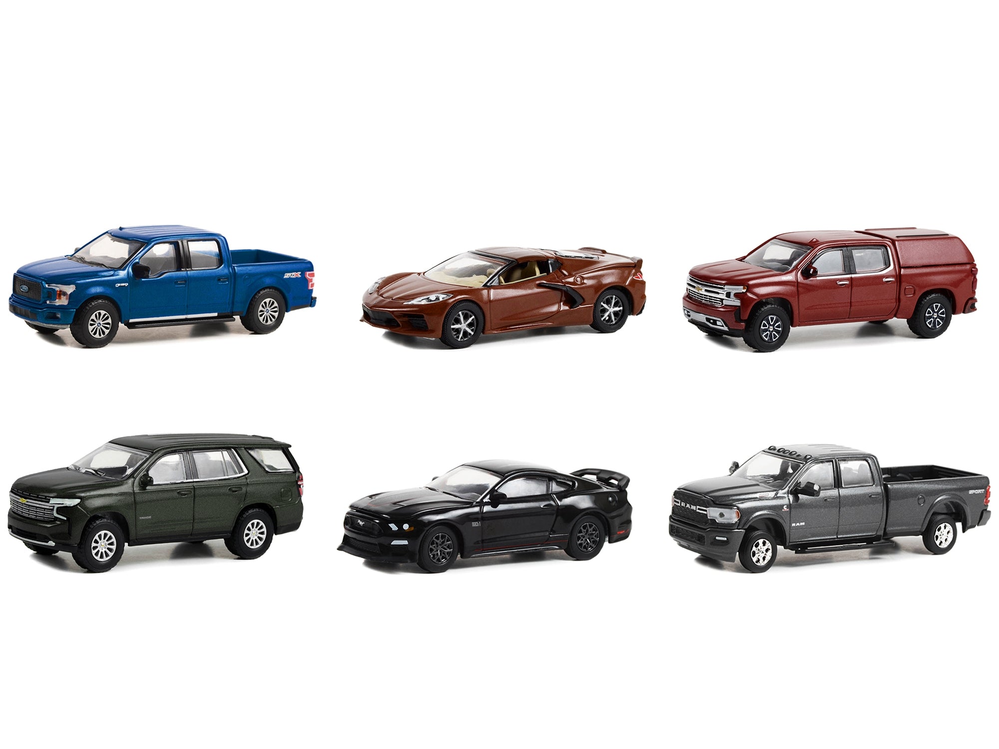 "Showroom Floor" Set of 6 Cars Series 2 1/64 Diecast Model Cars by Greenlight