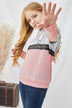 Girls Animal Print Sequined Hoodie - Minihomy