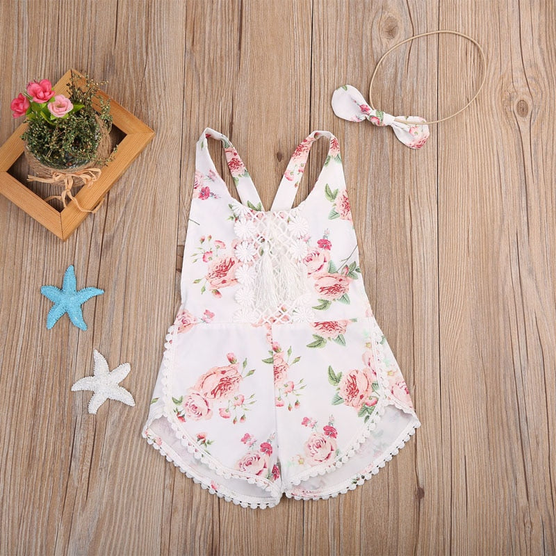 Baby Clothing Newborn Kid Baby Girl Floral Romper Clothes