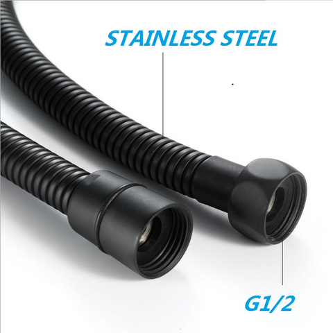 Black Stainless Steel Ordinary Soft Shower Hose