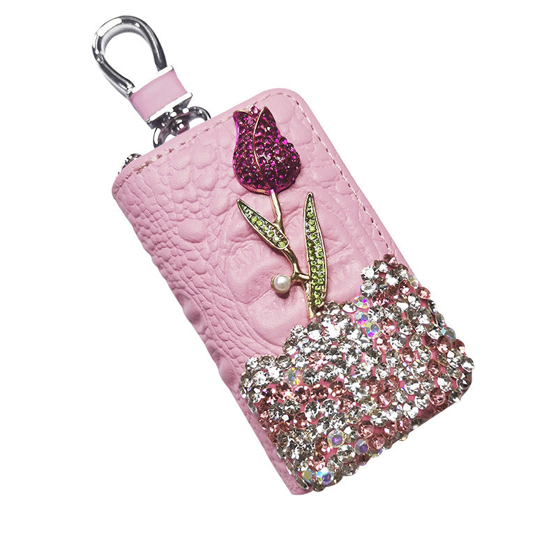 Flower-shaped Car Keychain Is Suitable  Remote Control Accessories