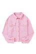 Plaid Button Up Pocketed Shacket - Minihomy