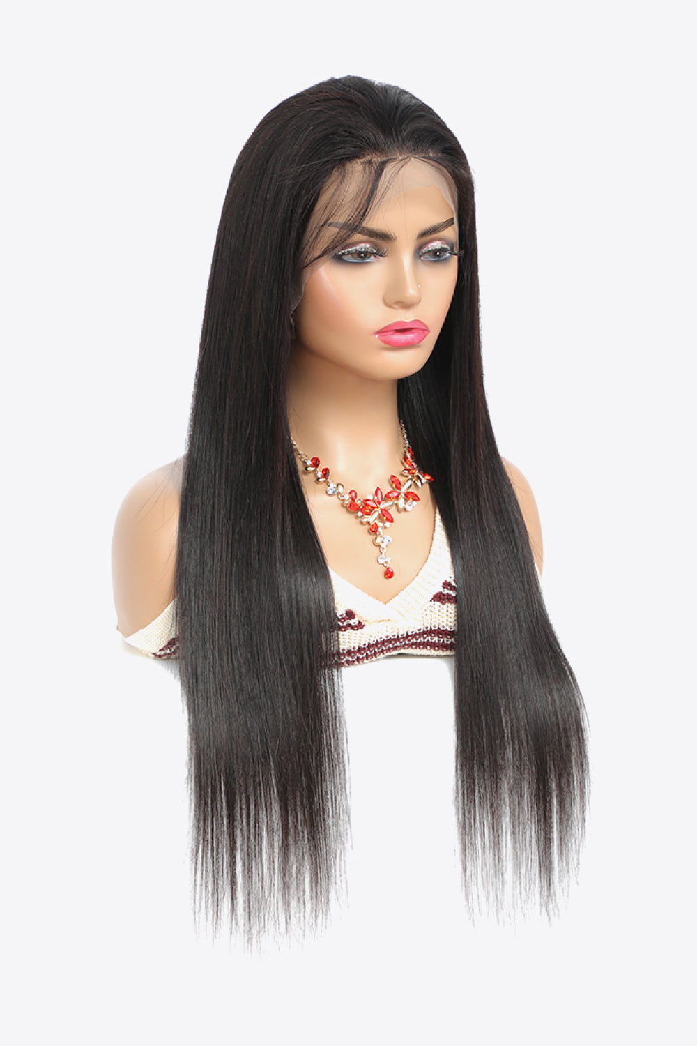 18" 13x4 Lace Front Wigs Virgin Hair Natural Color 150% Density - Minihomy