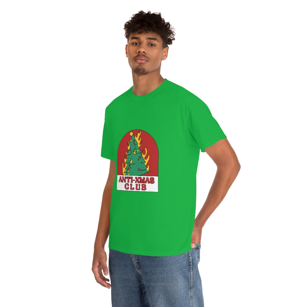 Anti-Xmas Club Unisex Heavy Cotton Tee Unisex - Minihomy