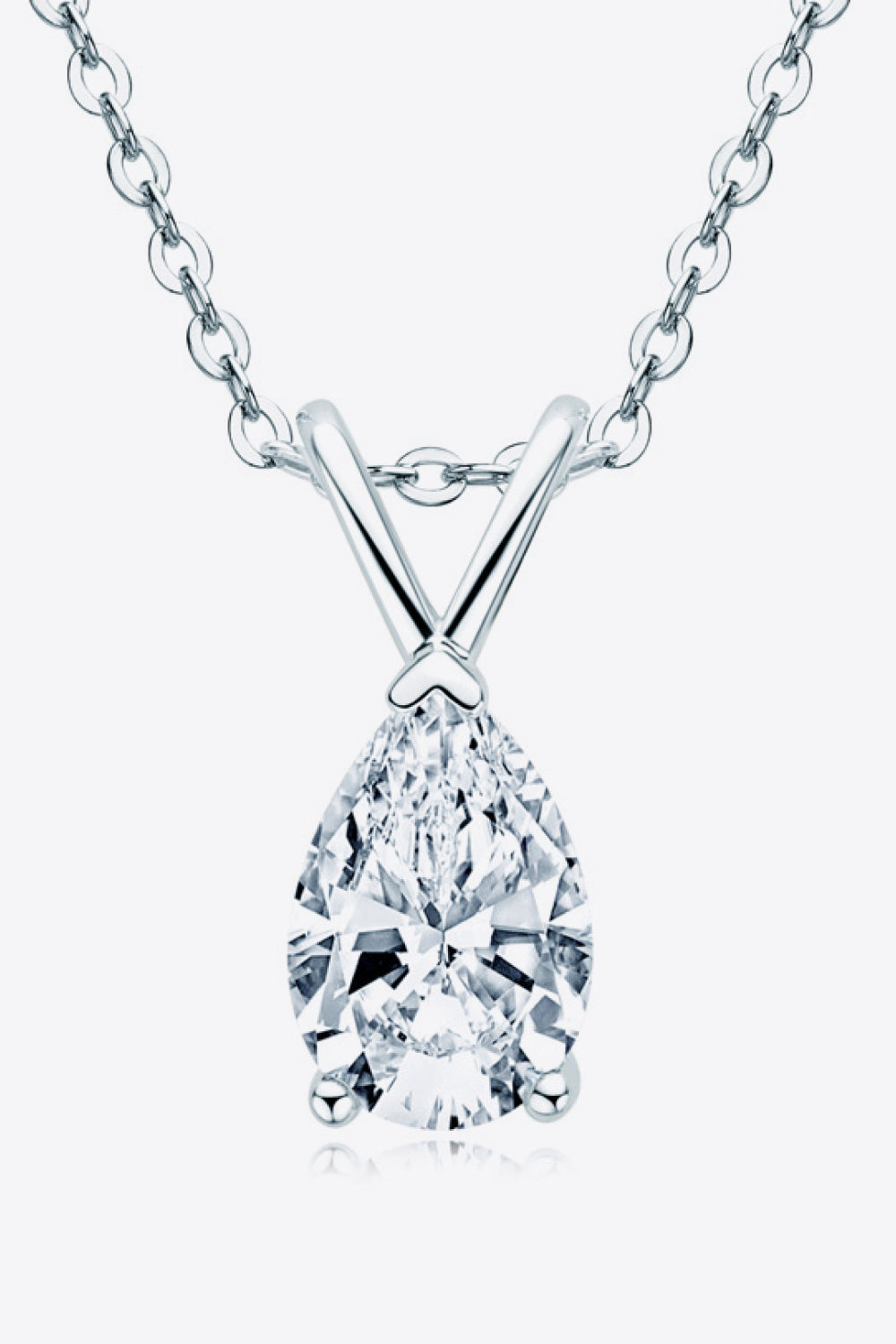 1.5 Carat Moissanite Pendant 925 Sterling Silver Necklace - Minihomy