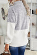 Plus Size Half Zipper Fleece Sweatshirt with Pocket - Minihomy