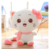 Cute Big Face Smiling Cat Stuffed Plush pillow Toys Soft Animal Smile Cat Dolls