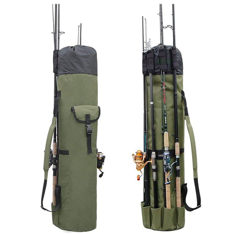 Cylinder Outdoor Fishing Bag Multifunctional Fishing Rod Bag Sea Rod Fishing Gear Storage Bag
