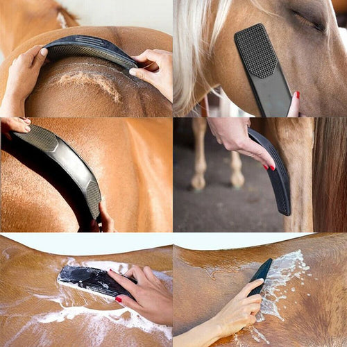 Pet Brush for  Horses and  Dogs 6 In 1 Shedding Grooming Massage