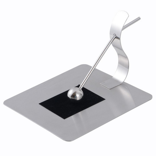 Silver square paper towel holder
