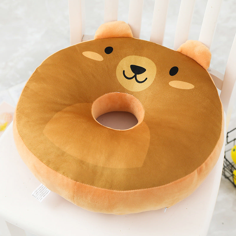 Donut cushion pillow cute back - Minihomy