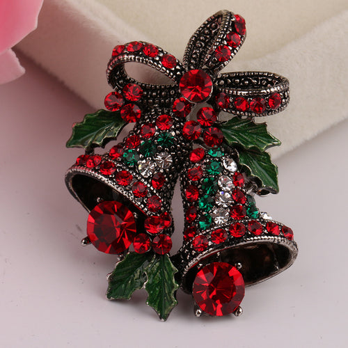 Christmas suit pin brooch
