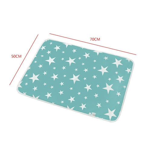 Baby Breathable And Baby Changing Cotton Cartoon Waterproof Pad