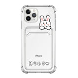 Cartoon Transparent Card Phone Case