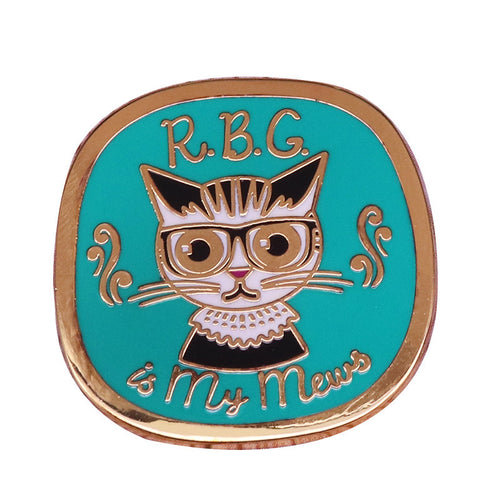 Cat Brooch Women's Power Equality Badge Brooch
